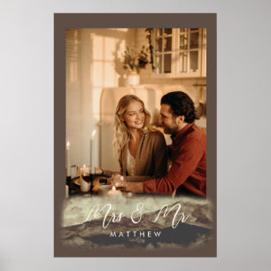 Poster Newly Weds, Sra. e Sr. Rocky Landscape Foto