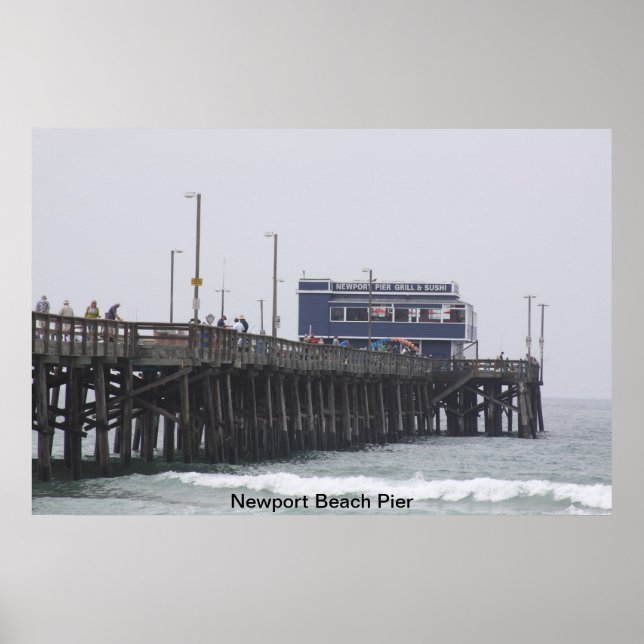 Poster Newport Beach Pier California (Frente)