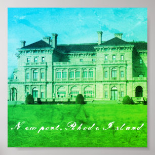 Poster Newport, Rhode Island Beach Estate, Neo-Renaissane