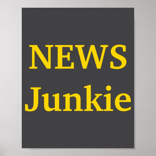Poster News Junkie  (Frente)