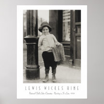 Newsboy na Rua. Louis, por Lewis Wickes Hine