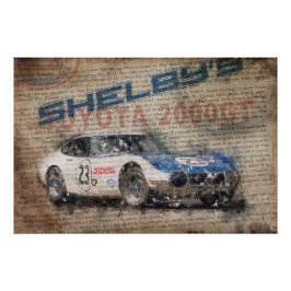 Pôster Newspaper Shelby Toyota 2000GT
