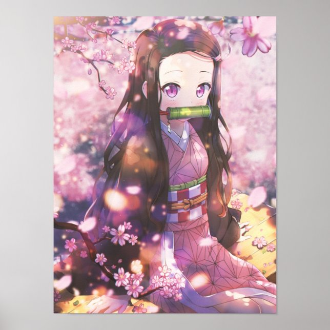 Poster Nezuko Demon Slayer Kimetsu No Yaiba (Frente)