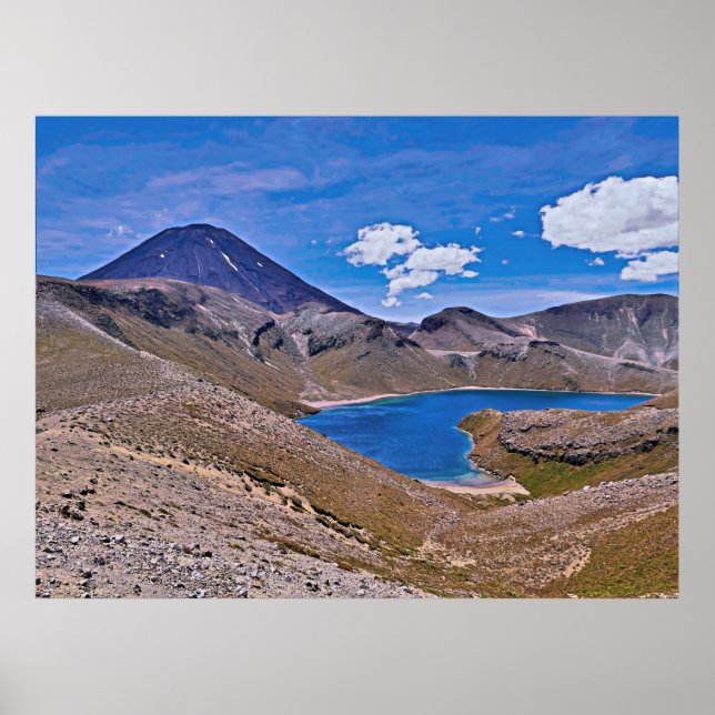 Poster Ngauruhoe Upper Tama Lake (Frente)