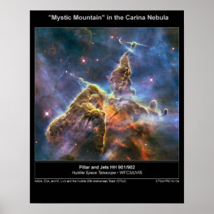 Pôster NGC-3372 "montanha místico "