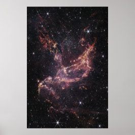 Poster NGC 346 - Dentro do Cluster com Estrelas Nebula |