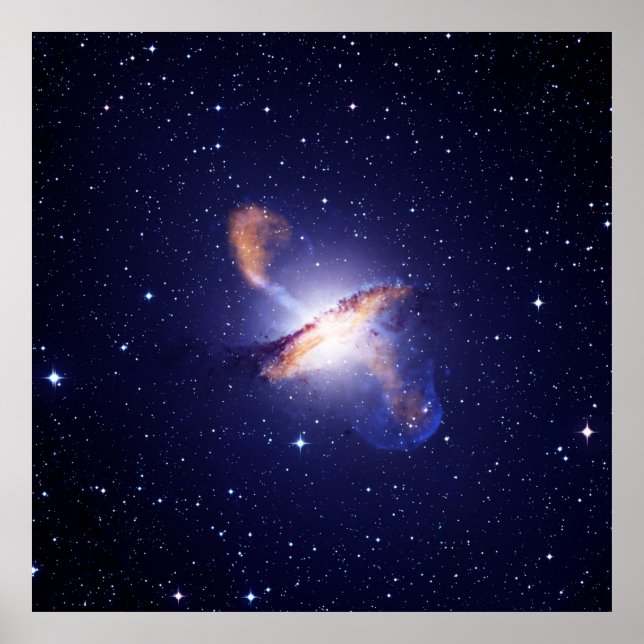 Pôster NGC 5128 Centaurus A Galaxy NASA (Frente)