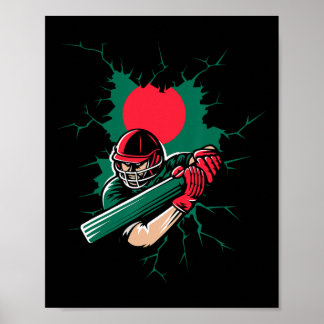 Poster Ngladesh Cricket T Shirt Gift For Ngladeshi Fans