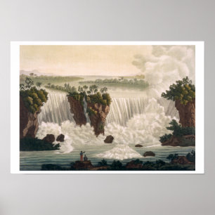 Pôster Niagara Falls, 1818, 'de Le Traje Ancien e Mo