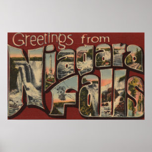 Poster Niagara Falls, New York - grandes cenas 3 da letra