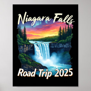Poster Niagara Falls Road Trip Family Vacage Men W