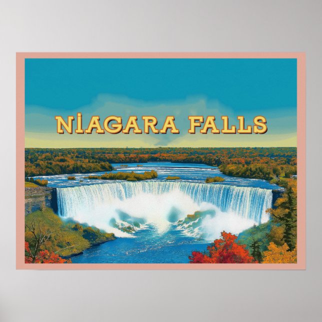 Poster Niagara Falls - Stuning Waterfall Landscape (Frente)