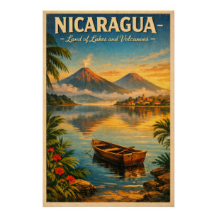 Pôster NICARÁGUA – Terra de Lagos e Vulcões