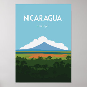 Poster Nicargua viagens vintage