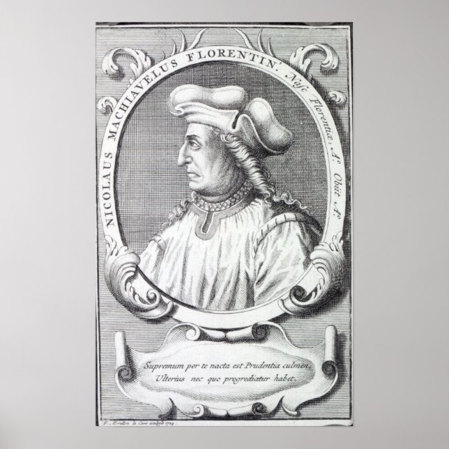 Pôster Niccolo Maquiavelli, 1724 (Frente)