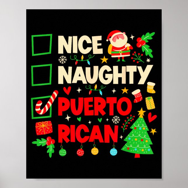 Poster Nice Naughty Puerto Rican Puerto Rico Women Christ (Frente)