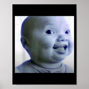 Poster Nicho Engraçado Bebê Geração Z Meme Ai Viral Rindo