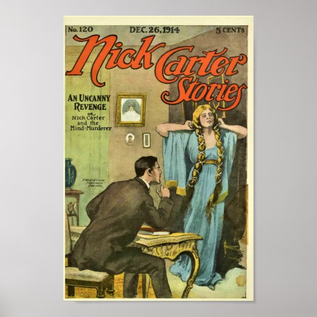 Poster Nick Carter Stories 120 - Uma Vingança Incômoda (Frente)