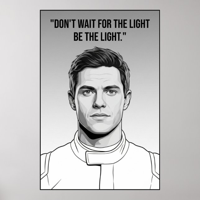 Poster Nico Hülkenberg Racing Vector – Be the Light (Frente)