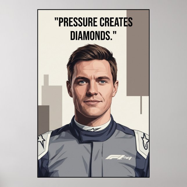 Poster Nico Hülkenberg Racing Vector - Motivational (Frente)