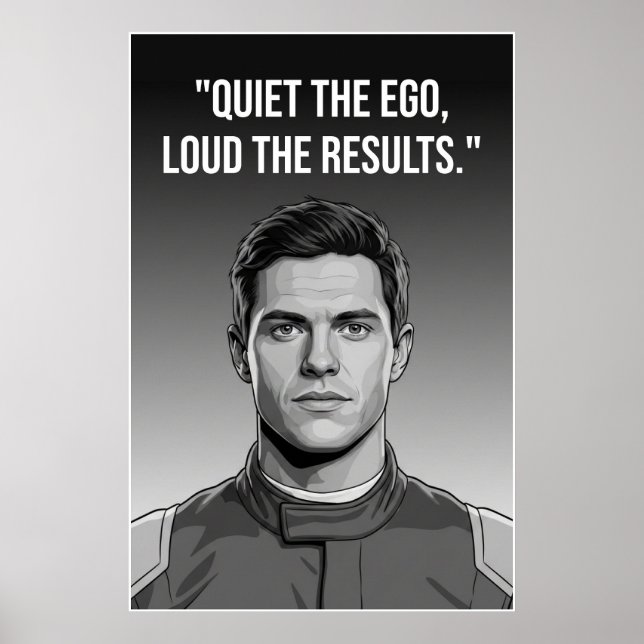 Poster Nico Hülkenberg Racing Vector – Quiet the Ego  (Frente)