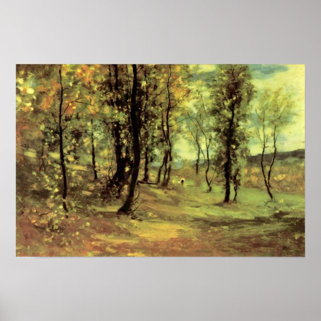 Poster Nicolae Grigorescu - desmatamento florestal (Frente)