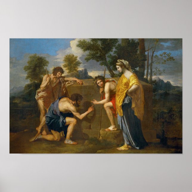 Poster Nicolas Poussin - Et em Arcadia ego (Frente)