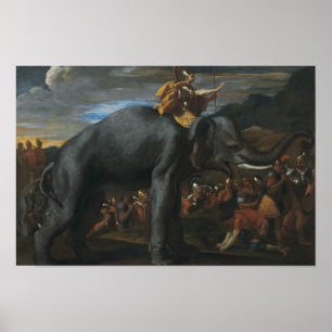 Pôster Nicolas Poussin - Hannibal que cruza os cumes