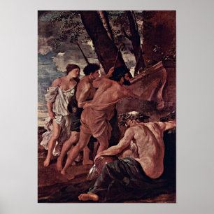 Pôster Nicolas Poussin - pastores do Arcadia