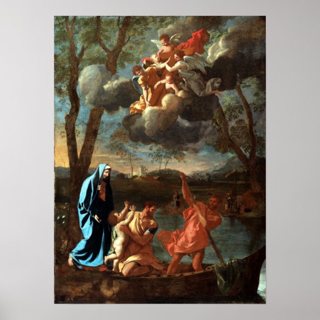 Poster Nicolas Poussin The Return of the Holy Family (Frente)