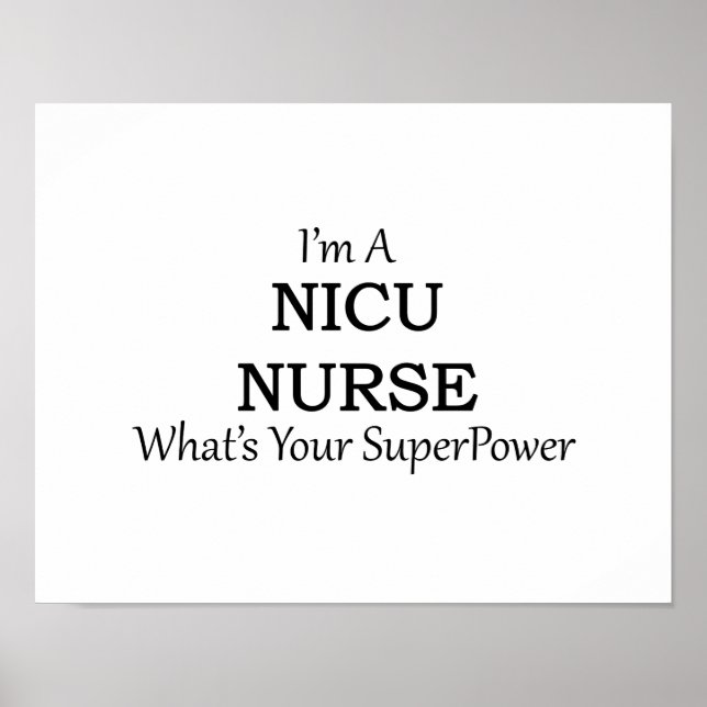 PÔSTER NICU NURSE (Frente)