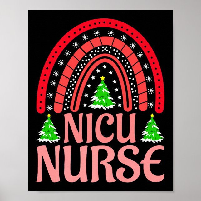Poster Nicu Nurse Christmas Crew Nurselife Nursing Xmas P (Frente)