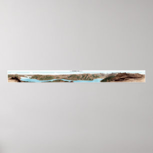 Pôster NIEDERBAUEN-CHULM Alpes suíços Panorama 360° Poste