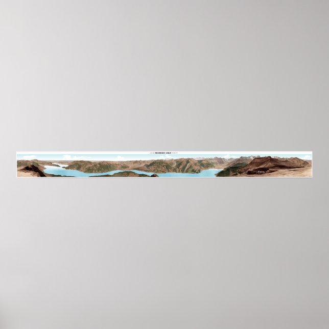 Pôster NIEDERBAUEN-CHULM Alpes suíços Panorama 360° Poste (Frente)