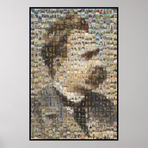 Pôster Nietzsche 24x24 em 3D