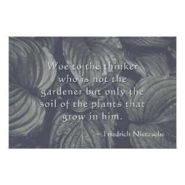 Pôster Nietzsche Hosta Leaves Personalizadas
