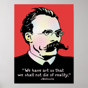 Poster Nietzsche - realidade da arte v.