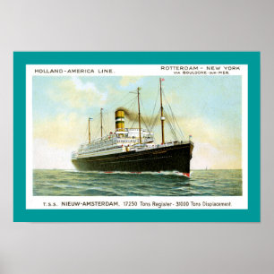 Poster Nieuw Amsterdão de 1906