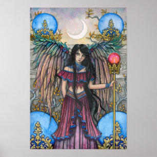 Poster Night Bird Fantasy Fairy Art de Molly Harrison