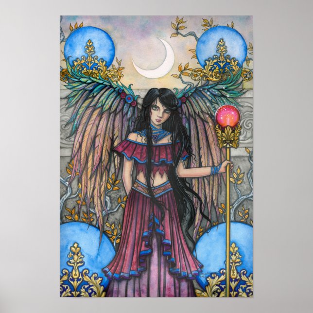 Poster Night Bird Fantasy Fairy Art de Molly Harrison (Frente)