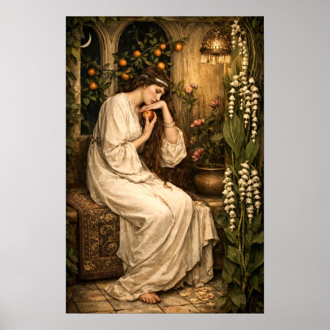 Poster Night Garden Woman (Frente)
