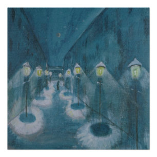 Pôster Night Street (Street By Night) (1922) Walter Grama
