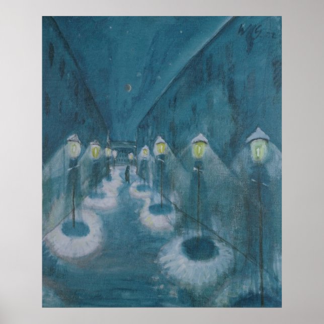 Poster Night Street (Street By Night) (1922) Walter Grama (Frente)