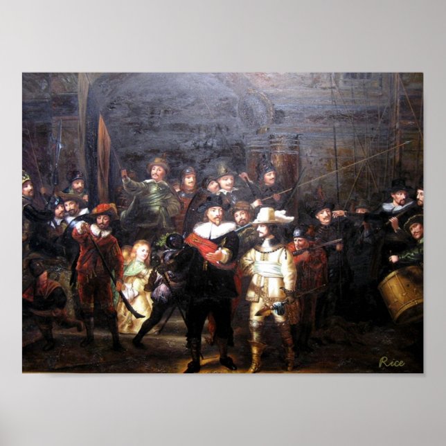Pôster Night Watch - Rembrandt (Frente)