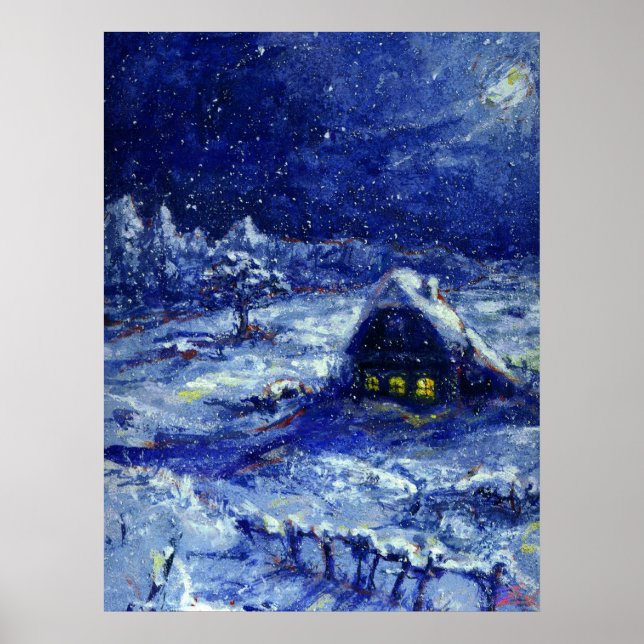 Pôster Night. Winter. Russia (Frente)