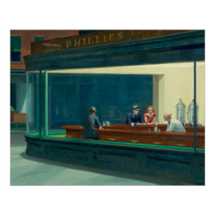 Pôster Nighthawks 1942 por Edward Hopper
