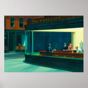 Poster Nighthawks, 1942 por Edward Hopper