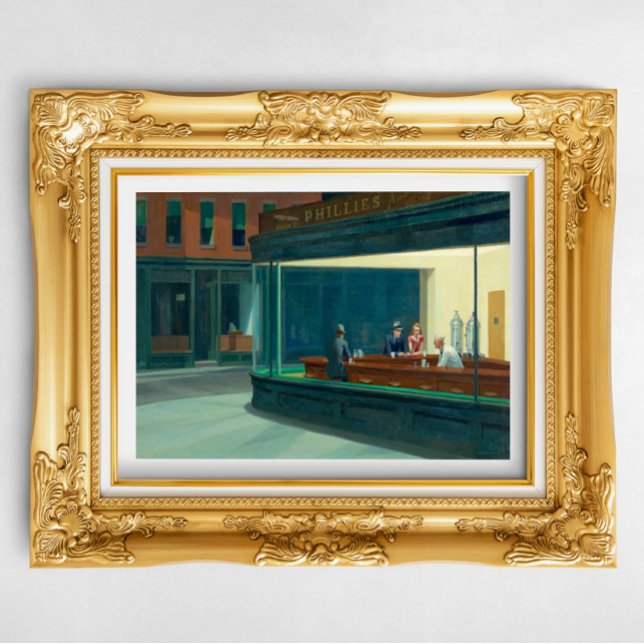 Pôster Nighthawks 1942 por Edward Hopper (Criador carregado)