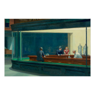 Pôster Nighthawks 1942 por Edward Hopper