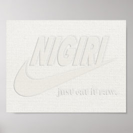 Poster Nigiri Embossed Parody